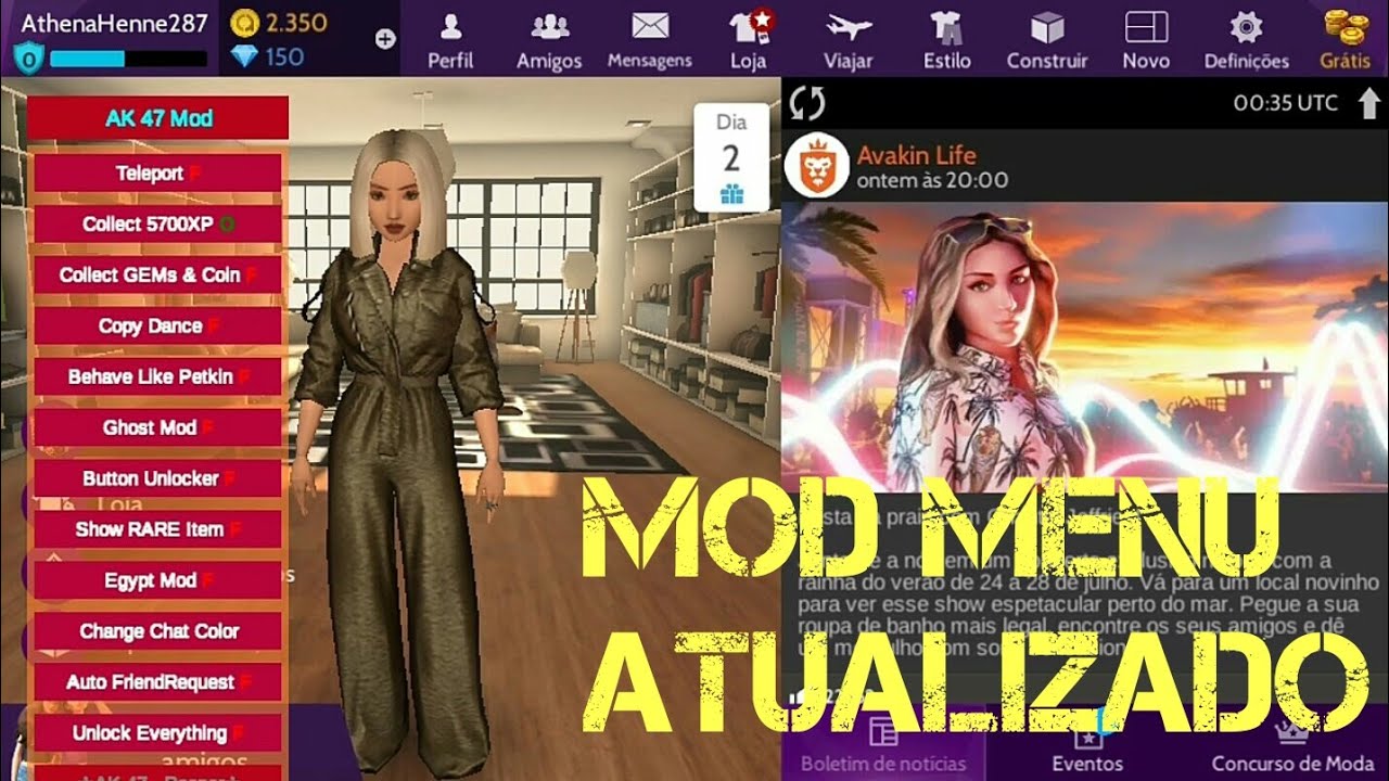 MOD MENU ATUALIZADO(DOWNLOAD DO MOD NO PRIMIERO COMENTÁRIO FIXADO ...