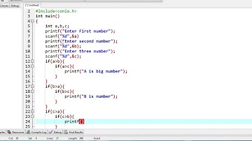 C Program to find largest of Three given Number | C Program to Find the Biggest of 3 Numbers
