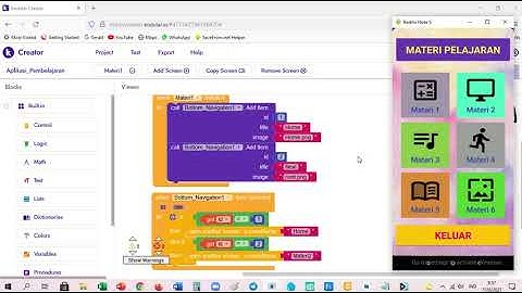 Membuat Bottom Navigation || Kodular