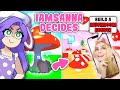 IAMSANNA Decides What I Do For 24 Hours In Adopt Me! (Roblox)