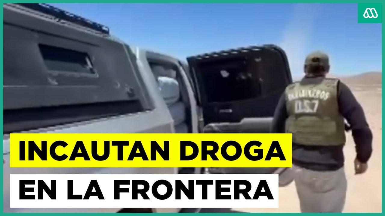 Incautan cerca de una tonelada de droga en la frontera - YouTube