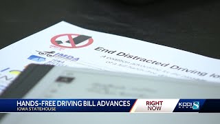 Hands-free driving bill advances in Iowa Senate