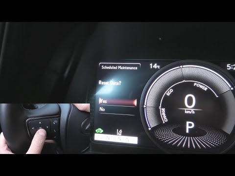 Lexus UX (2019-2025): How To Reset Maintenance Required Soon Indicator.