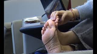Film 278 - Candid Girl Feet, Small Asian Anxious Library Soles - Full Vid Available