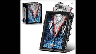 Space War Ship Building Block Sets for Adults,5345 Piece Large 3D Wall Art Display Warship Model Kit