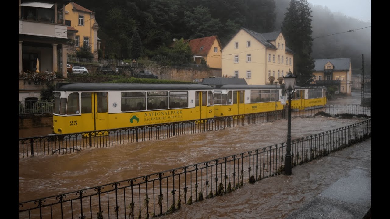 Starkregenfluten am 17.07.2021 in und um Bad Schandau.