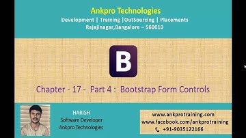 Bootstrap Chapter 17 - Bootstrap Form Controls Part 4