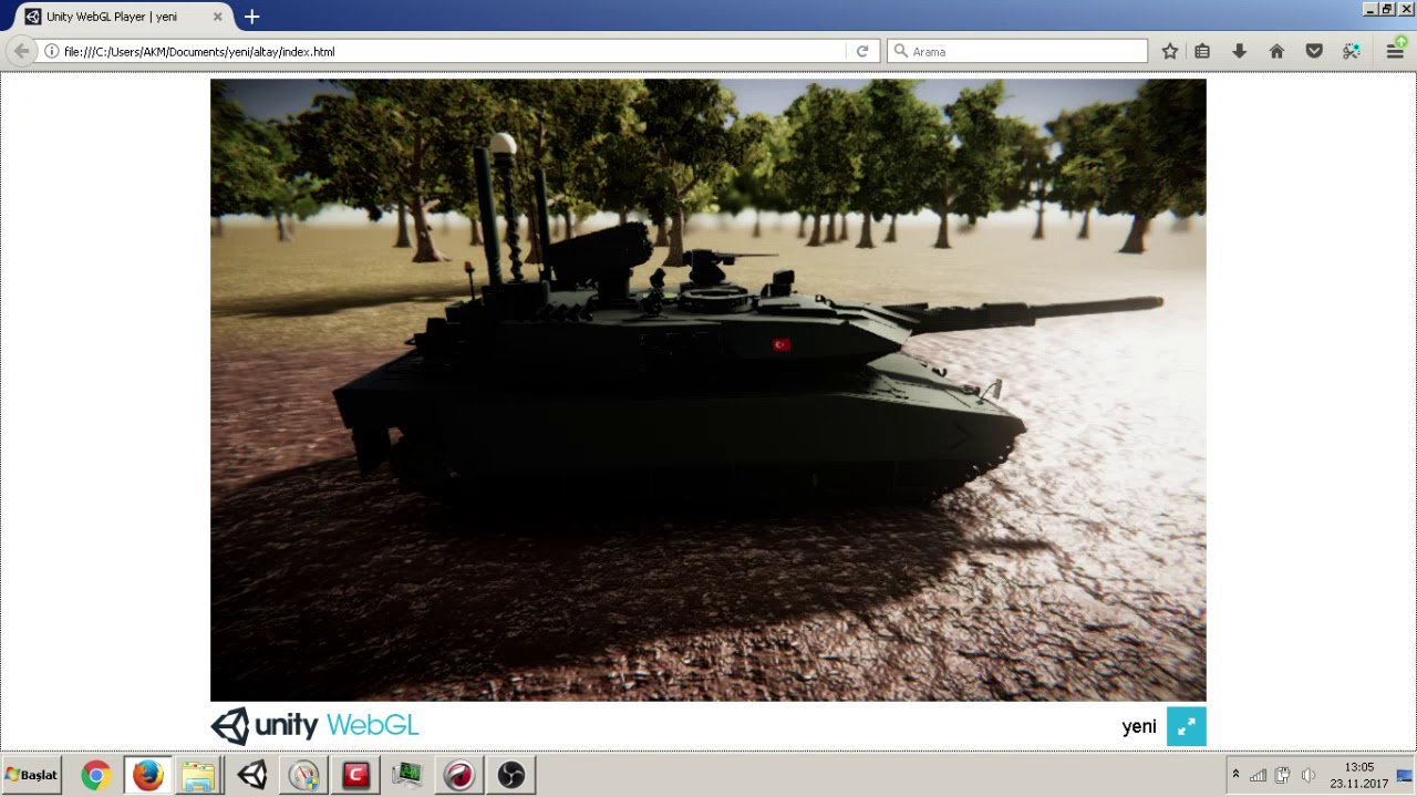 Unity WebGL Web Browser(Firefox) Test 1 - YouTube
