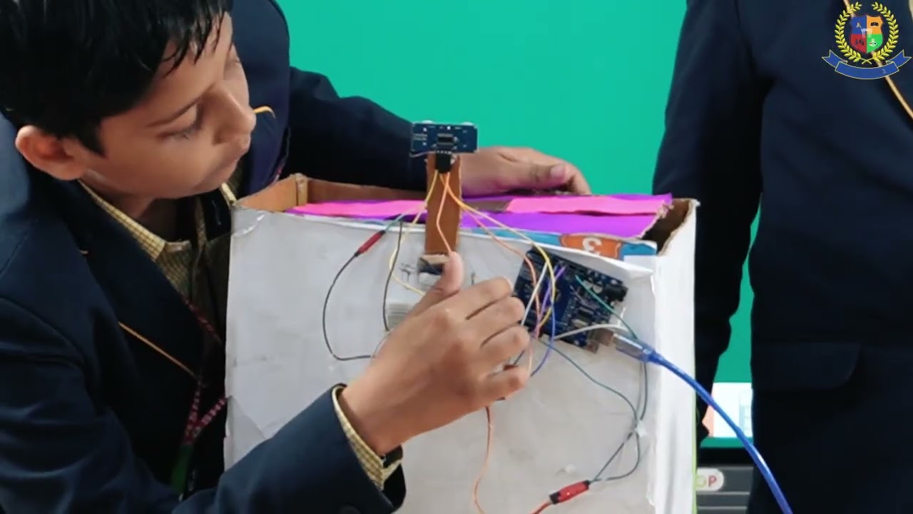 Smart Dry And wet Dustbin Shloka CBSE School Jadcherla.