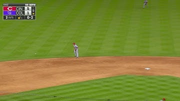 CIN@COL: CarGo scores on a fielding error by Suarez