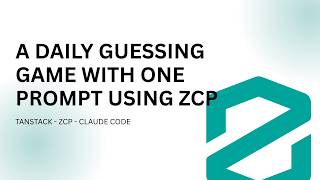 I Built a Daily Guessing Game with ONE Prompt using ZCP screenshot 1