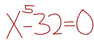 USA 🇺🇸 CAN YOU FIND THE REAL SOLUTION OF THIS QUINTIC EQUATION X^5 - 32 = 0?