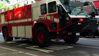 DC Fire Department Foam Task Force deploys to the White House for Marine One Arrival
