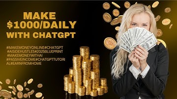 How To Make Money Online | Make $1000/Month with ChatGPT | Side Hustle Ideas 2025