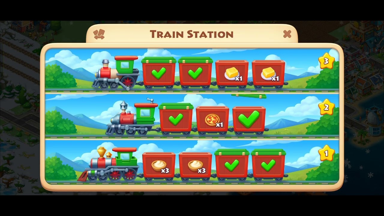 Construction of Greenhouse || Collection of Goods || Order || Township Game