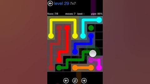 Flow Free 7x7 Level 29 walkthrough Bonus Pack