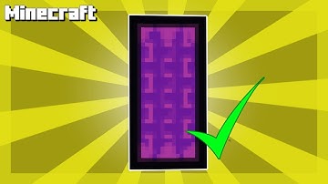 MINECRAFT | How to Make a Nether Portal Banner! 1.21 tutorial