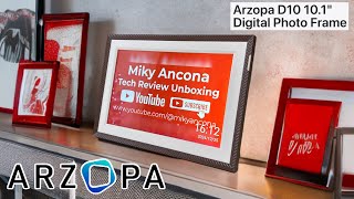 Arzopa D10 10 1 Digital Photo Frame Touchscreen - Remote Photo and Sharing