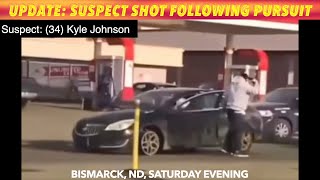 UPDATE: Suspect Shot In Bismarck Following Pursuit Saturday Evening