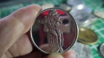 Revopoint MINI Scan of a Coin "Girl Playing a Violin"