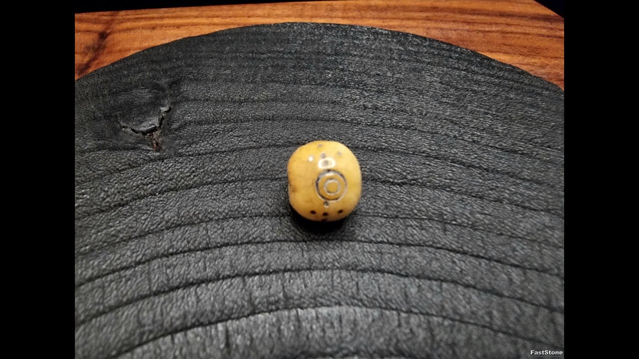 Bead Spirit Bone Tulang Kerbau Tibet Mantra Point BLessed Tua Tibet 12x10mm E2703