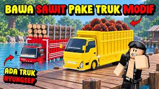 Fully Modified Show Truck Forced to Haul Palm Oil - Roblox Truck Driving Indonesia screenshot 3