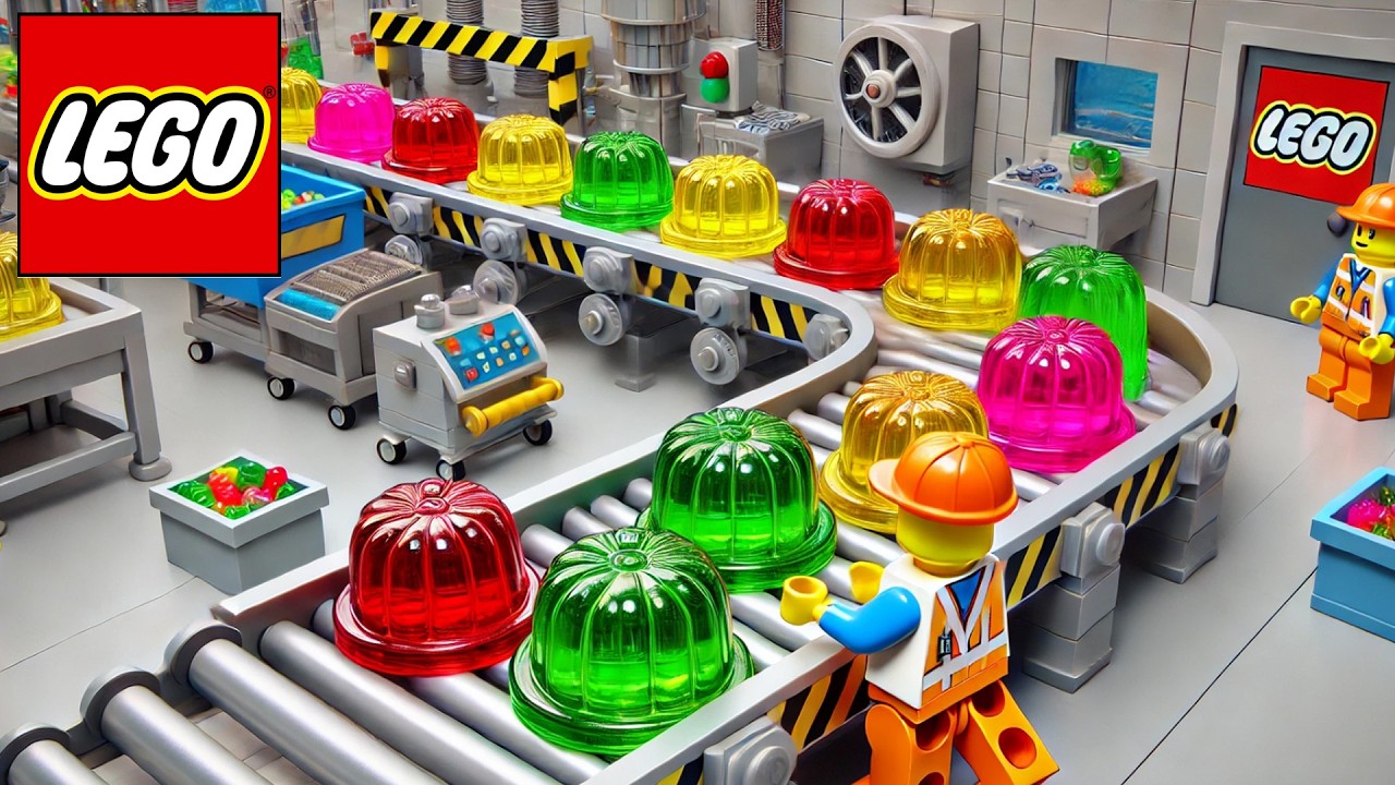 Lego Factory: Rainbow Jelly Ball Production Line! 🌈🍬