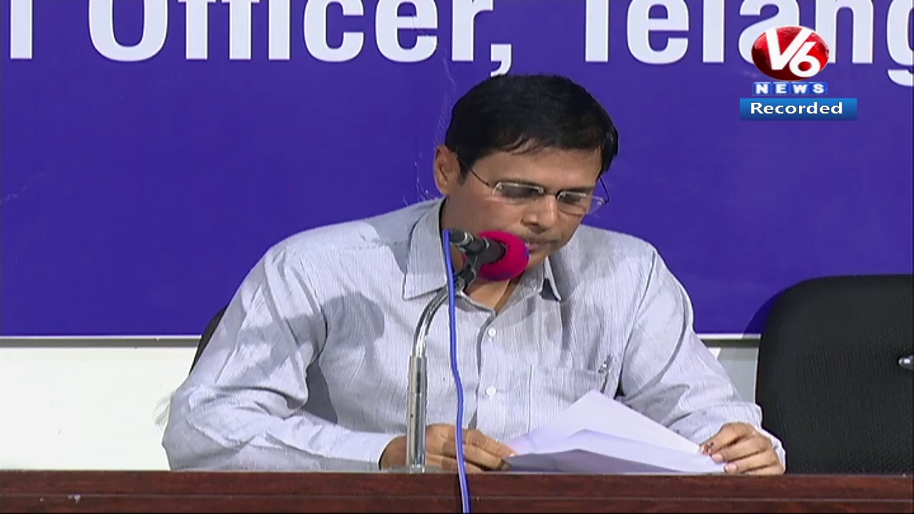 EC CEO Rajat kumar Press Meet LIVE | TS Assembly Polls 2018 | V6 News