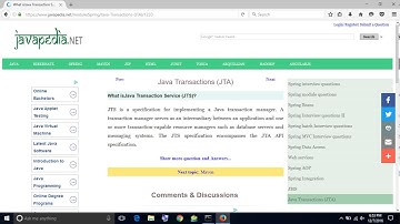 What isJava Transaction Service (JTS)? | javapedia.net