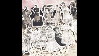 Aliexpress vintage papers, pages ,stamps & dies. Crafting on a budget. Showcase #9