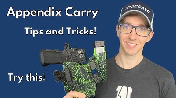 Need HELP with appendix carry? - Try these tips for better comfort and concealment!