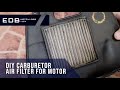 carburetor air filter DIY for motorcycle