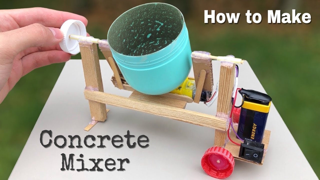 Make concrete. How to make Concrete Mixer. Simple Mixer DIY. Passive Matrix Mixer DIY. Coot Tools easy at Home.