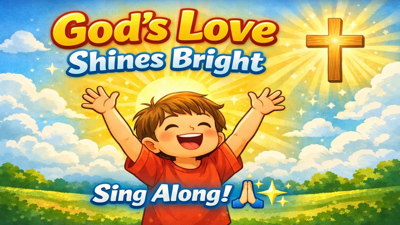 God’s Love Shines Bright 🌟 | Kids Worship Song 