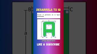 determina el perímetro  #retomatematico #rigormatematico #nichomatematico #quiz #maths