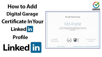 How to Add Digital Garage Certificate in LinkedIn Profile | beCertified