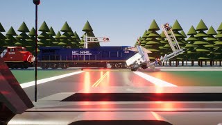 Brick Rigs Trains Vs Cars Compilation 9!