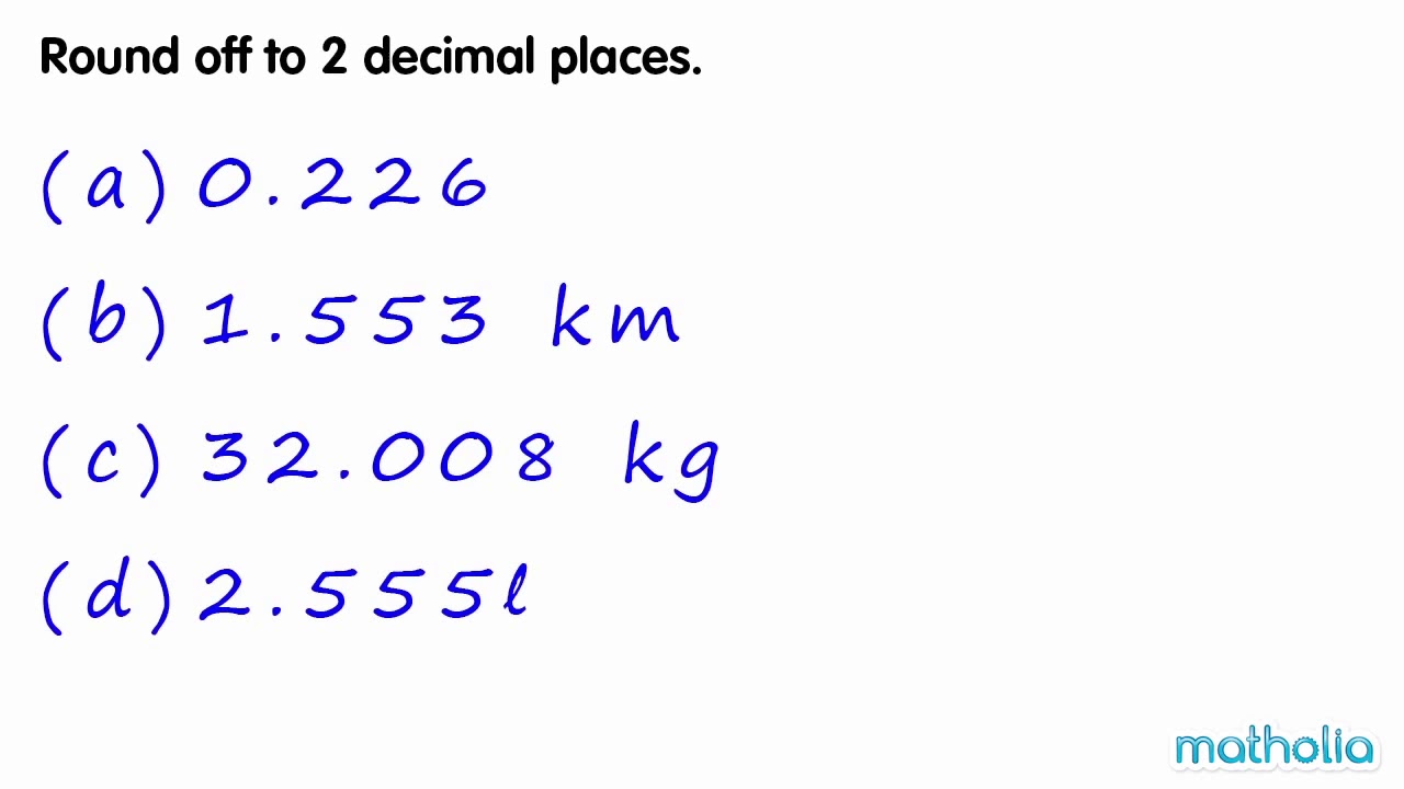 Rounding decimals