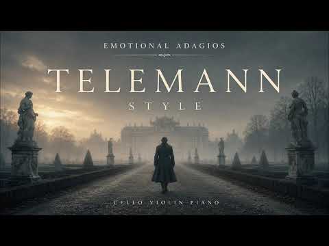 Emotional Adagio in the Style of Georg P. Telemann | Violin, Cello & Piano | Beautiful Baroque Music