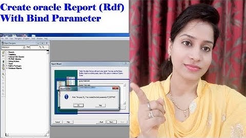 Create oracle Report with Bind Parameter | Oracle apps
