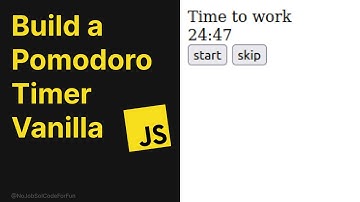How to Build a Pomodoro Timer in Vanilla JavaScript