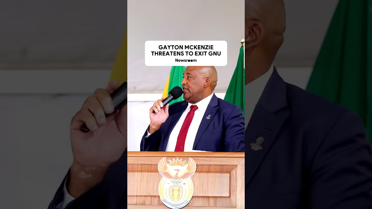 Gayton McKenzie is threatening to leave the GNU