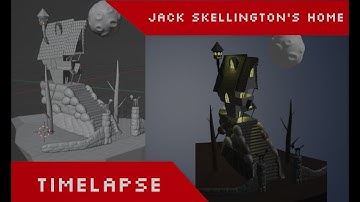 Jack Skellington House - Blender timelapse