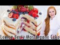 Lemon Berry Mascarpone Cake Recipe - With Lemon Mascarpone Frosting!!