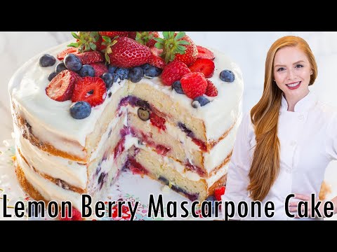 berries with mascarpone limoncello cream