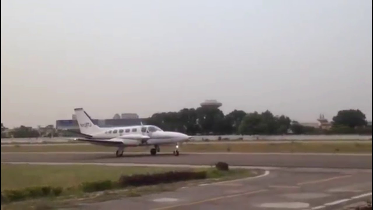 Cessna 441 From America To Pakistan At Walton Aerodome Lahore