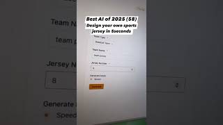 Use this AI to design professional jerseys in 5second Details