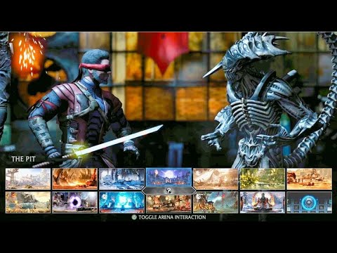 真人快打XL 剑痴的致命之击和终结技！ - YouTube