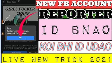 New Facebook Account Ko Reporter I