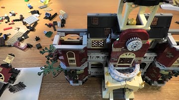 Building Lego Hidden Side Newbury Haunted  High School SET 70425 PART 4 4K